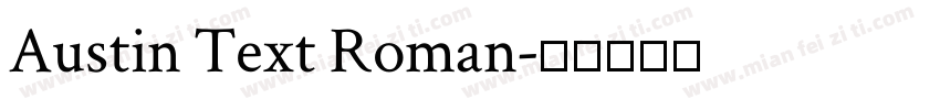 Austin Text Roman字体转换